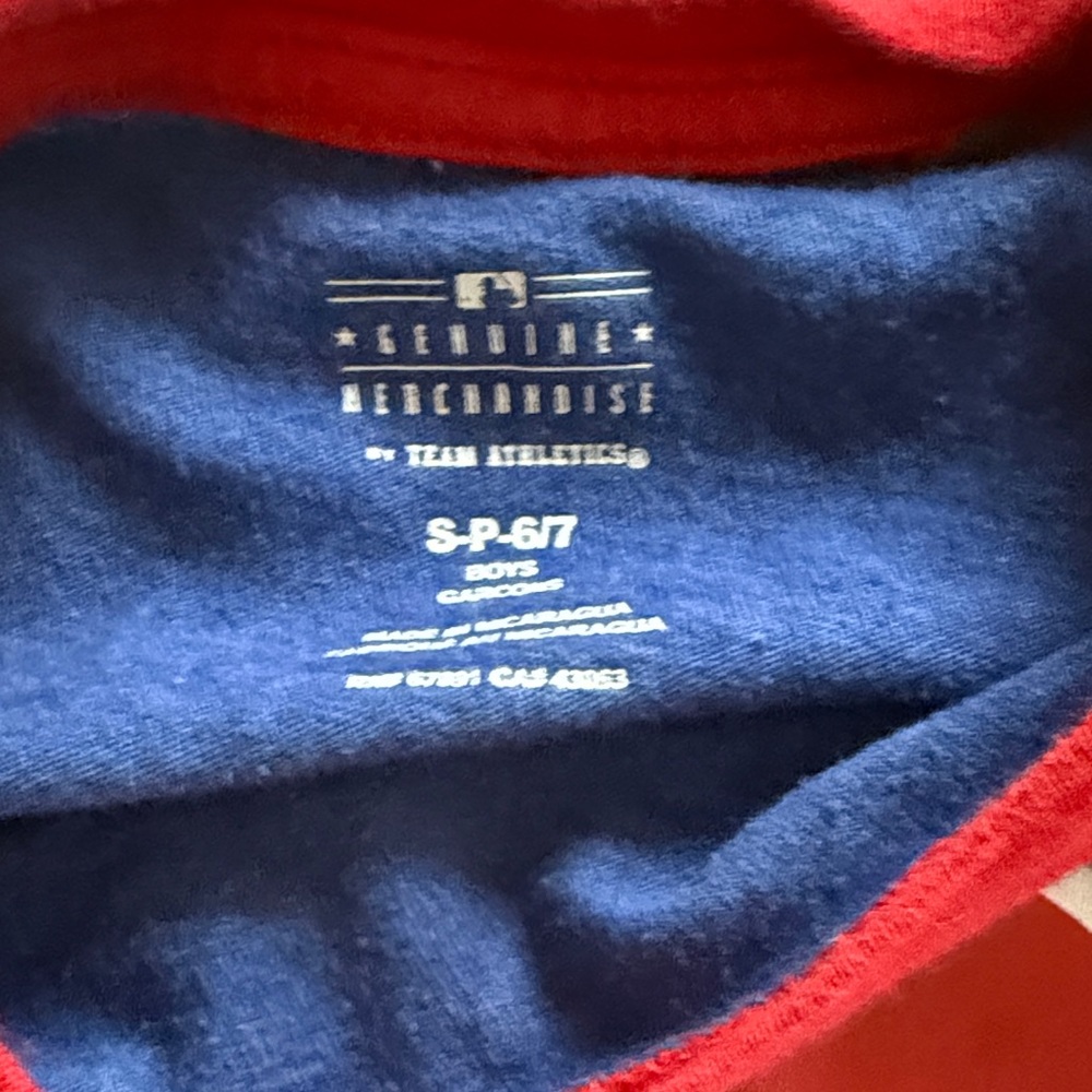 Philadelphia 76ers Kids Raglan Shirt - Blue and Red - Picture 3 of 6
